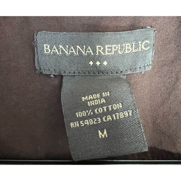 Banana Republic Brown Long Sleeve Button Up Collared Blouse - Picture 2 of 4